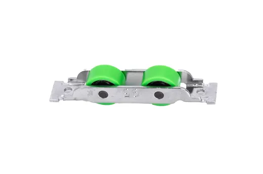 Twin roller, green nylon wheels